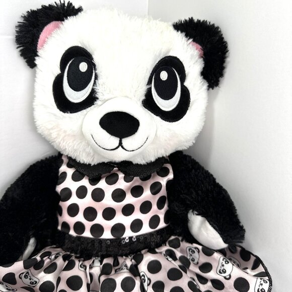 Build a Bear Workshop Harajuku Hugs Panda Plush 18" With Coquette Sequin Dress - Picture 2 of 12